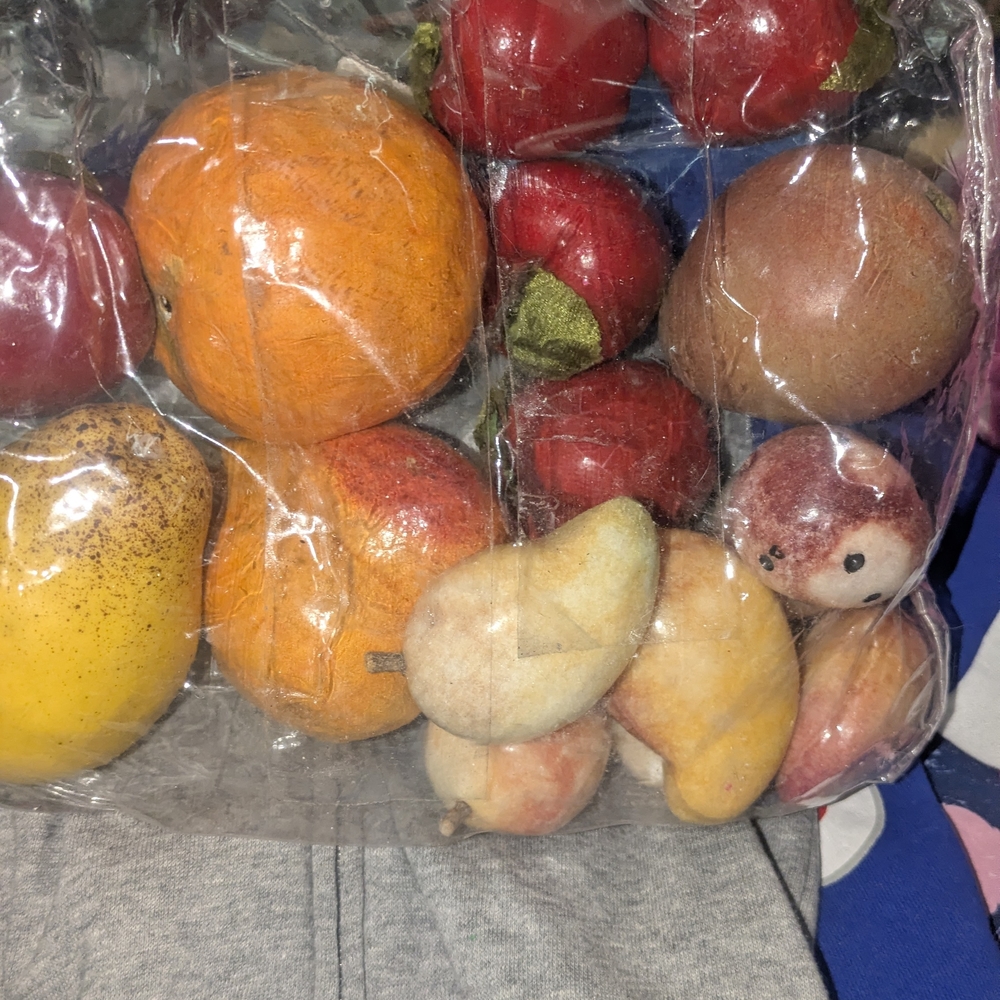 !Artificial Glass Fruit In Bag